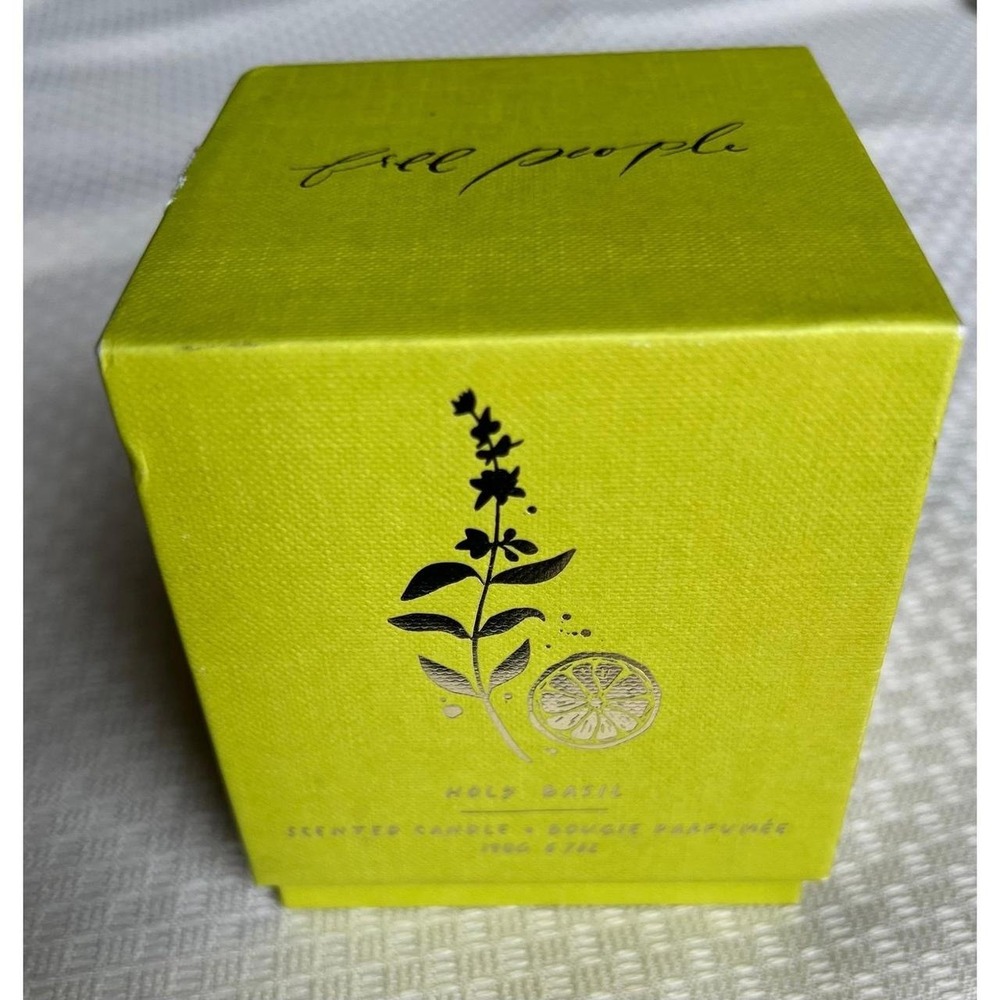 Free People Holy Basil & Blood Orange Scented Candle NIB